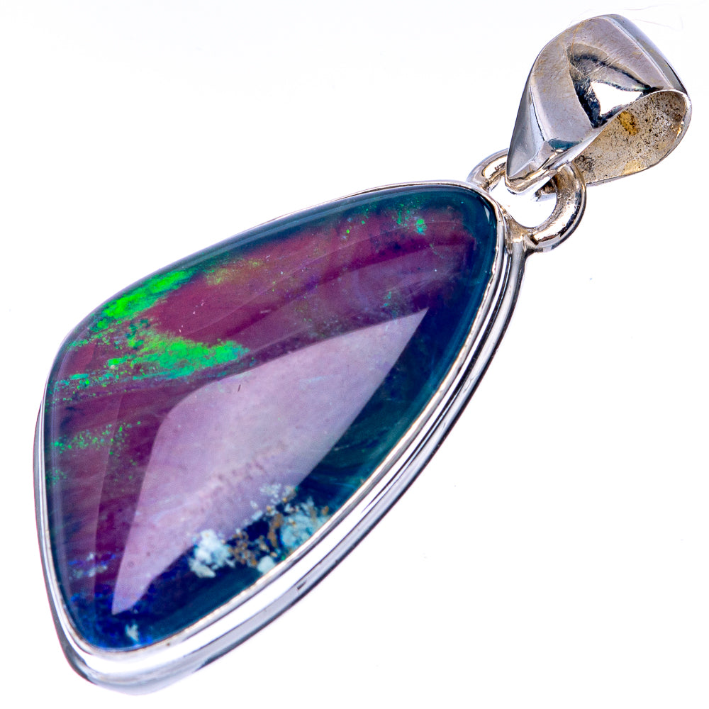 Rare Triplet Opal Pendant 1 3/8" (925 Sterling Silver) P41367