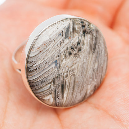 Premium Mexican Lattice Agate Ring Size 10 (.925 Sterling Silver)