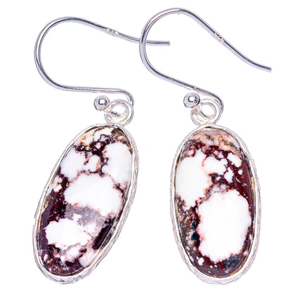 Wild Horse Jasper Earrings 1 3/8" (925 Sterling Silver) E1248