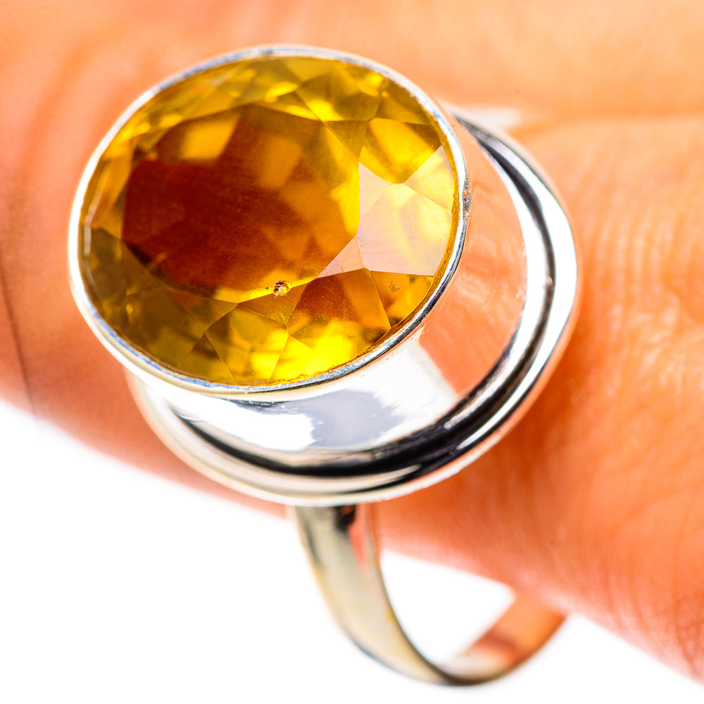 Faceted Citrine Ring Size 12 (925 Sterling Silver) RING138713