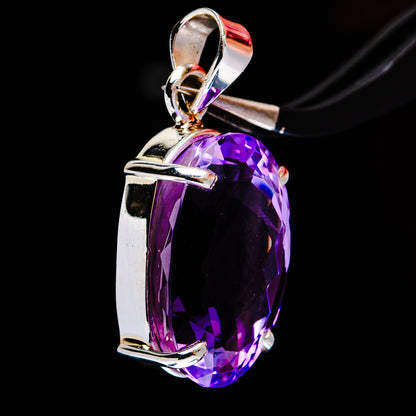 Premium Brazilian Amethyst Pendant 1 1/4" (.925 Sterling Silver)