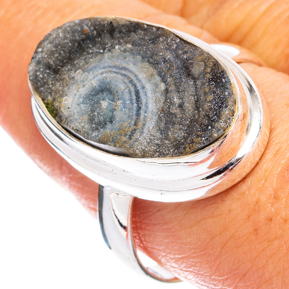 Desert Rose Druzy Ring Size 9.75 (925 Sterling Silver) R8402