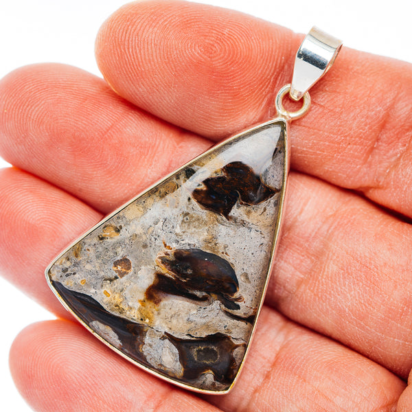 Premium Rock Calcy Pendant 1 7/8" (.925 Sterling Silver)