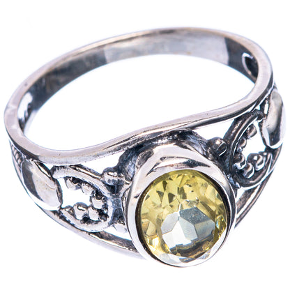 Faceted Citrine Dainty Ring Size 6.5 (925 Sterling Silver) R6026