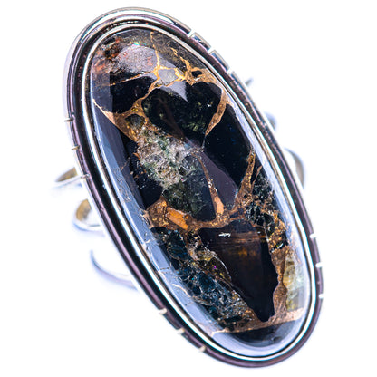 Large Mohave Black Onyx 925 Sterling Silver Ring Size 8 (925 Sterling Silver) RING140383