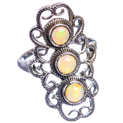 Natural Ethiopian Opal Ring Size 10 (925 Sterling Silver) R142022