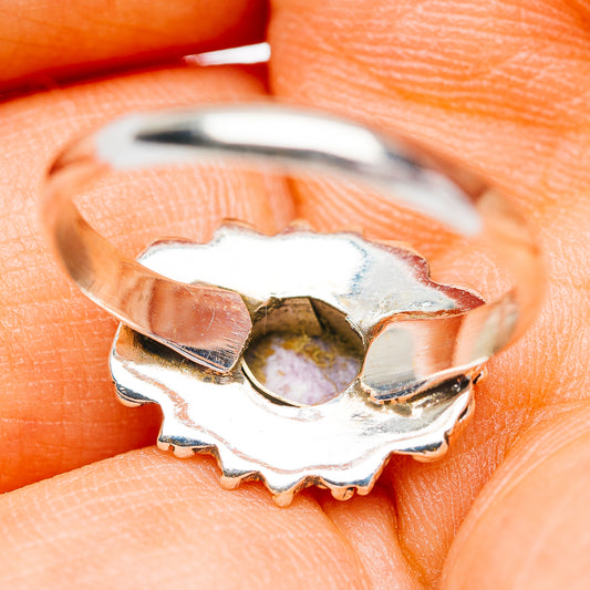 Southwestern Style Charoite Ring Size 7.75 (.925 Sterling Silver)