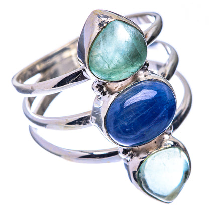 Kyanite, Blue Fluorite Ring Size 9.25 (925 Sterling Silver) R141277