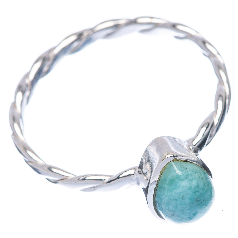 Larimar Dainty Ring Size 6 (925 Sterling Silver) R145823