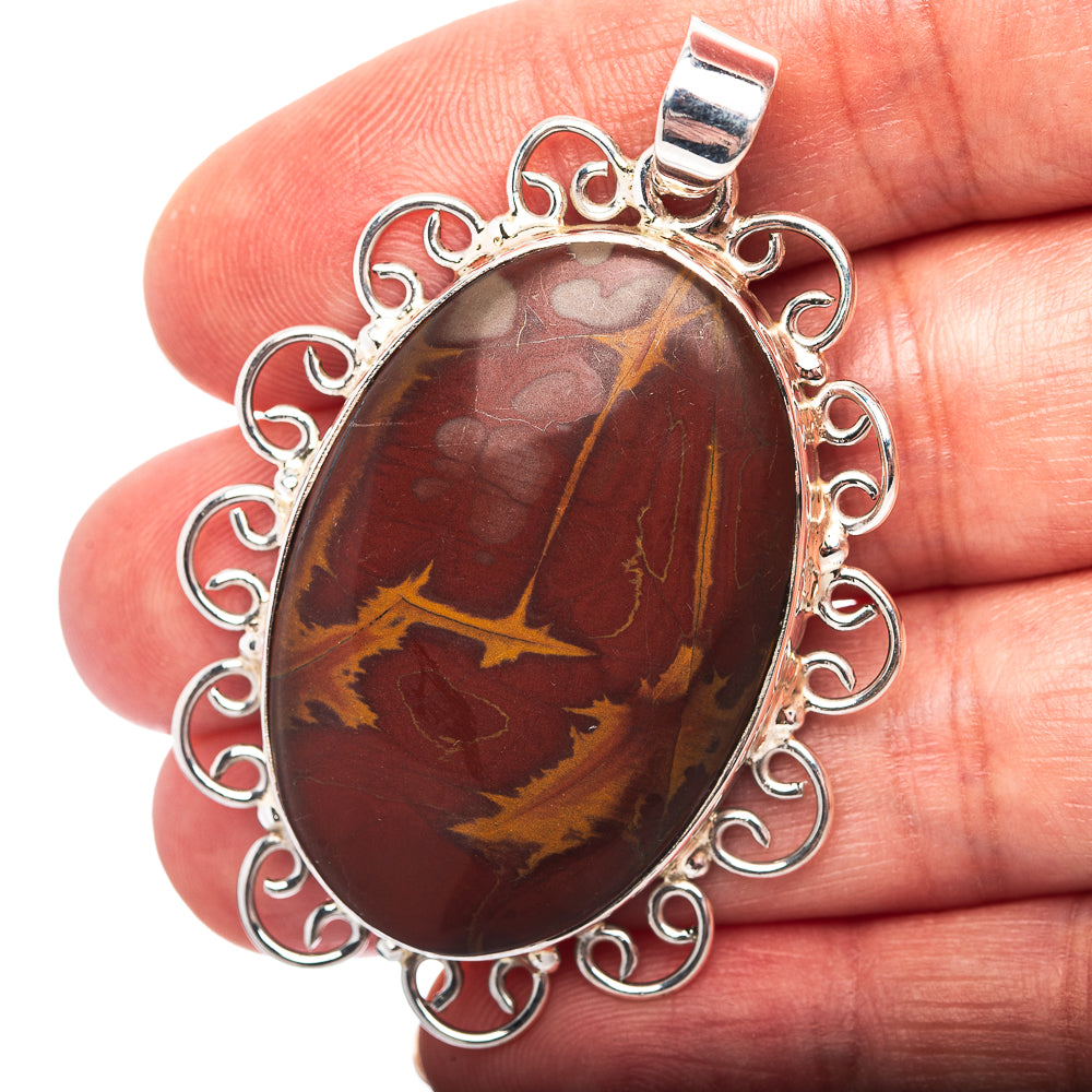 Premium Noreena Jasper Pendant 2 1/8" (.925 Sterling Silver)