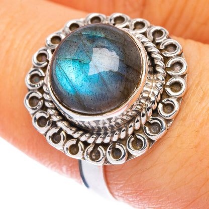 Labradorite Ring Size 8 (925 Sterling Silver) R146051