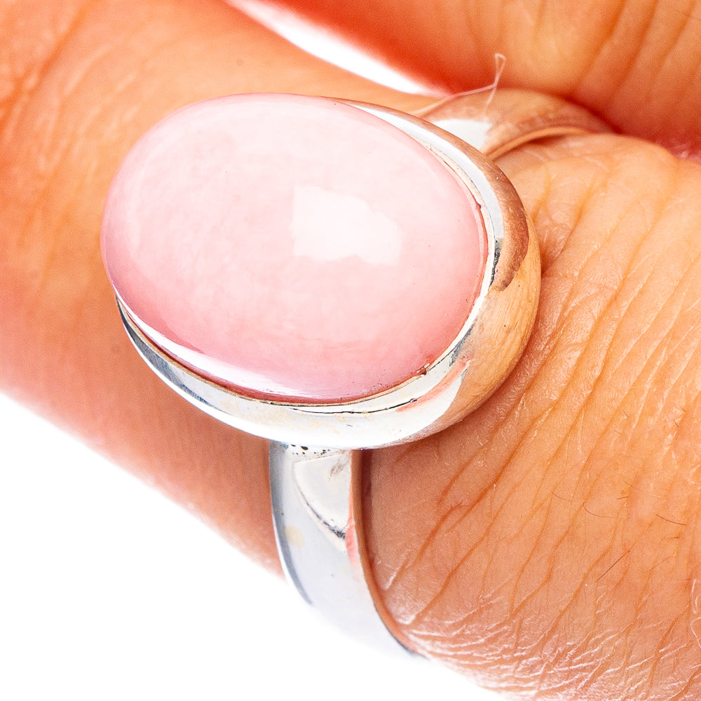 Pink Opal Ring Size 7.25 (925 Sterling Silver) R7261