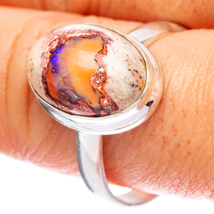 Mexican Fire Opal Ring Size 10.75 (925 Sterling Silver) R2364