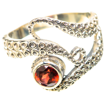 Garnet Ring Size 8.25 (925 Sterling Silver) RING138693