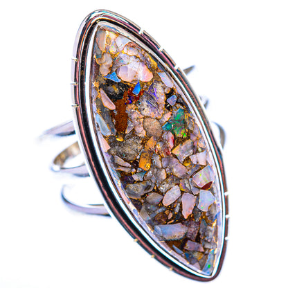 Large Brecciated Ethiopian Opal Ring Size 9.25 (925 Sterling Silver) RING140227