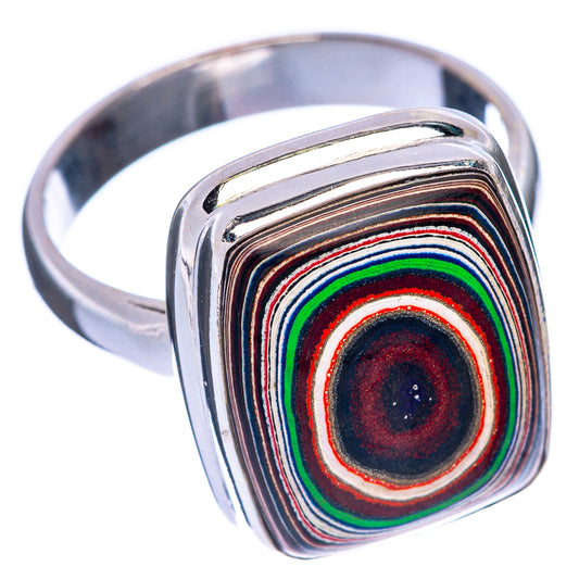 Fordite Ring Size 7.5 (925 Sterling Silver) R144763