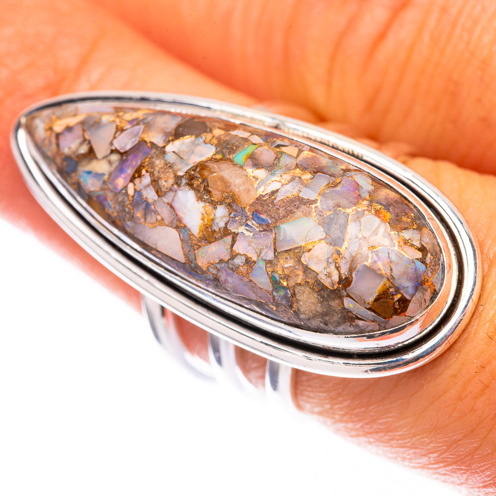 Large Brecciated Ethiopian Opal 925 Sterling Silver Ring Size 7 (925 Sterling Silver) RING140412