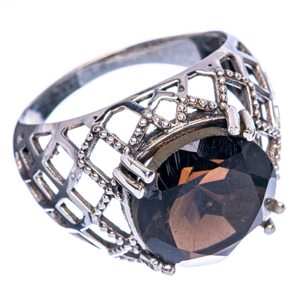 Large Smoky Quartz Ring Size 8.75 (925 Sterling Silver) R146470