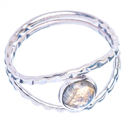 Labradorite Dainty Ring Size 6.75 (925 Sterling Silver) R146948