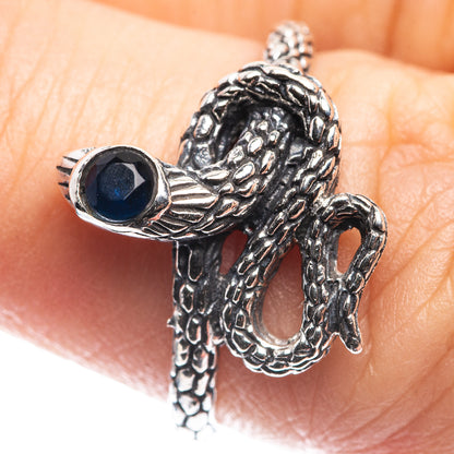 Tanzanite Snake Dainty Ring Size 6 (925 Sterling Silver) R142613