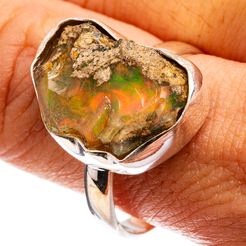 Raw Ethiopian Opal Ring Size 9.75 (925 Sterling Silver) R142830