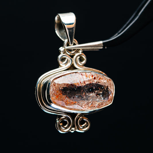 Premium Faceted Lepidocrocite Pendant 1 1/4" (.925 Sterling Silver)