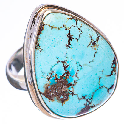 Rare Golden Hills Turquoise Ring Size 6.75 (925 Sterling Silver) R4143