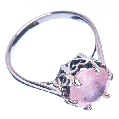 Rose Quartz Ring Size 7.5 (925 Sterling Silver) R2938