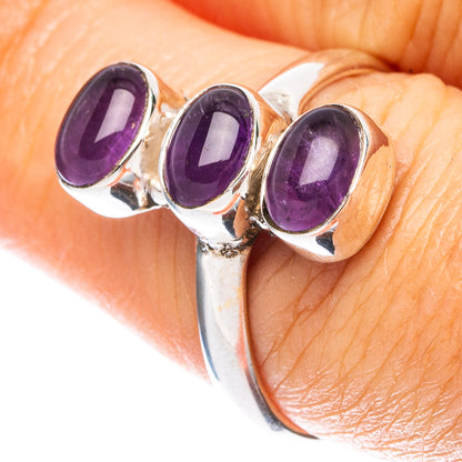 Amethyst Dainty Ring Size 8 (925 Sterling Silver) R5275