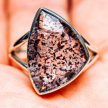 Premium Faceted Lepidocrocite Ring Size 8.75 (.925 Sterling Silver)