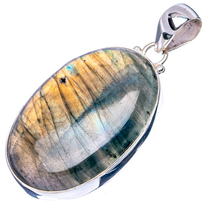 Labradorite Pendant 2 1/8" (925 Sterling Silver) P43202
