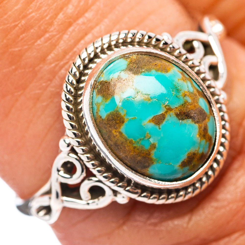 Mojave Turquoise Ring Size 6.75 (.925 Sterling Silver)