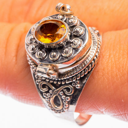 Poison Faceted Citrine Ring Size 11.75 (925 Sterling Silver) R142080