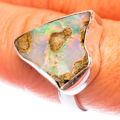 Raw Ethiopian Opal 925 Sterling Silver Ring Size 8 (925 Sterling Silver) RING140303
