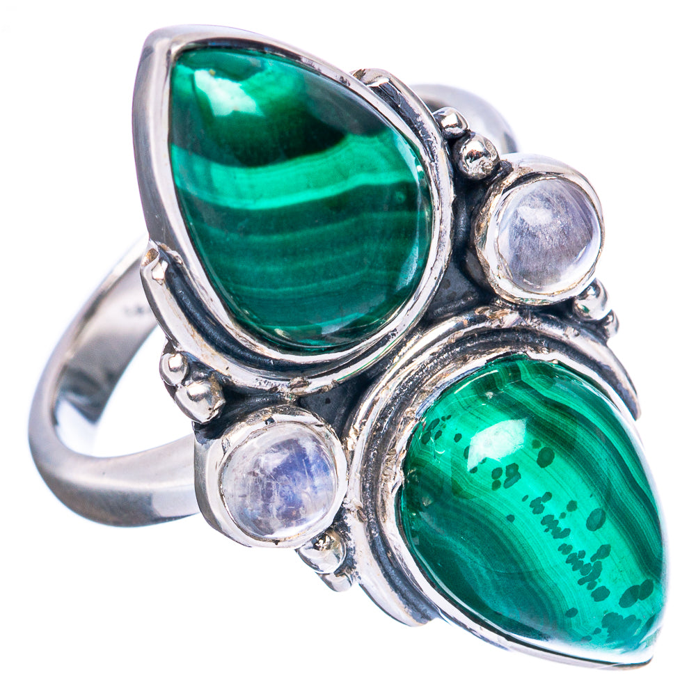 Premium Malachite 925 Sterling Silver Ring Size 6.75 Ana Co R3632