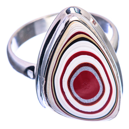 Fordite Ring Size 8.25 (925 Sterling Silver) R142241