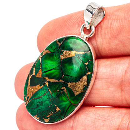 Premium Irish Dahlia Turquoise Pendant 1 5/8" (.925 Sterling Silver)