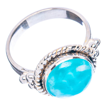 Rare Larimar Ring Size 7 (.925 Sterling Silver)