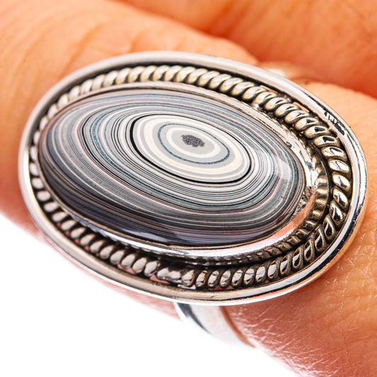Fordite Ring Size 7.5 (925 Sterling Silver) R142950