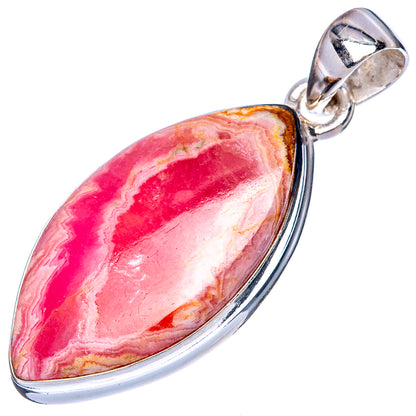 Rhodochrosite Pendant 1 5/8" (925 Sterling Silver) P42792