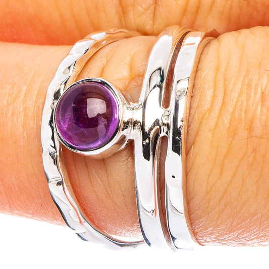Amethyst 925 Sterling Silver Premium Ring Size 7.75 (925 Sterling Silver) R6563