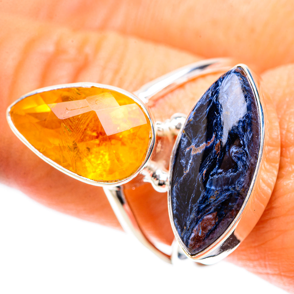 Large Pietersite, Citrine Ring Size 9.75 (925 Sterling Silver) RING137975