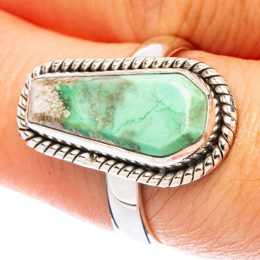 Variscite Ring Size 7.5 (925 Sterling Silver) R4910