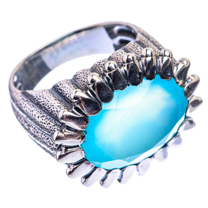 Aqua Chalcedony Ring Size 6.75 (925 Sterling Silver) R142072