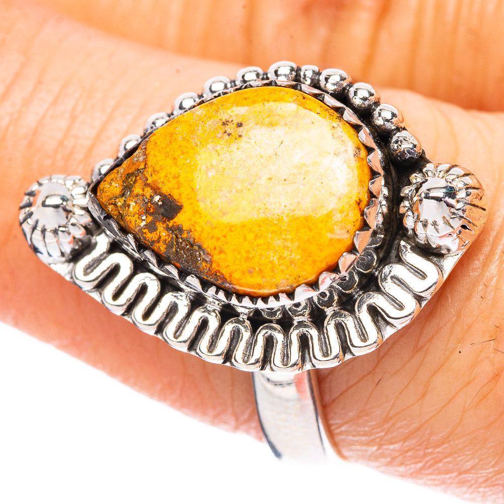 Bumblebee Jasper 925 Sterling Silver Ring Size 8.5 (925 Sterling Silver) R3888