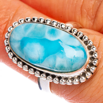 Larimar Ring Size 6 (925 Sterling Silver) R147295