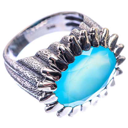 Aqua Chalcedony Ring Size 7.75 (925 Sterling Silver) R142150