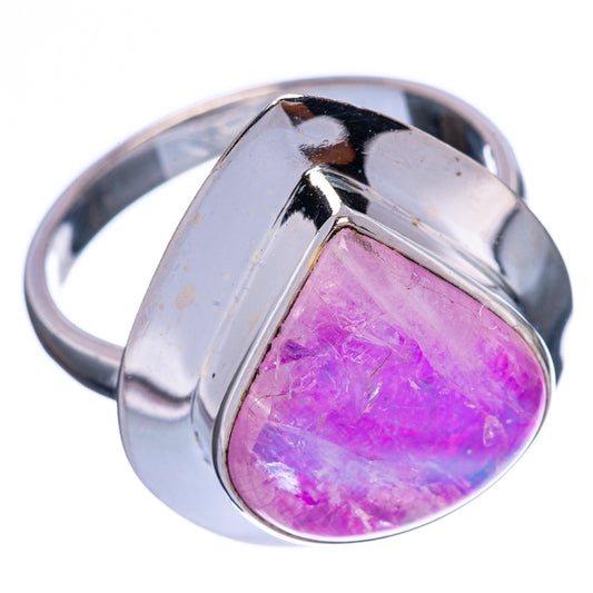 Large Pink Moonstone Ring Size 12 (925 Sterling Silver) R146472