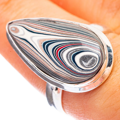 Fordite Ring Size 7.5 (925 Sterling Silver) R142790