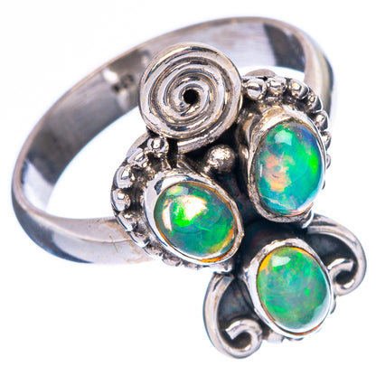 Rare Ethiopian Opal Ring Size 7.75 (925 Sterling Silver) R4416